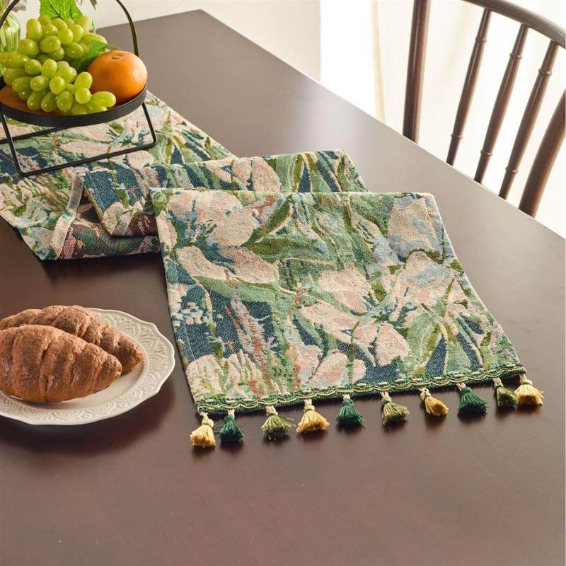 桌旗轻奢高端茶台餐桌几氛围布置美式复古田园高级感斗柜盖布长条,居家布艺,桌旗,淘宝优惠券,粉丝福利购,淘宝优惠卷