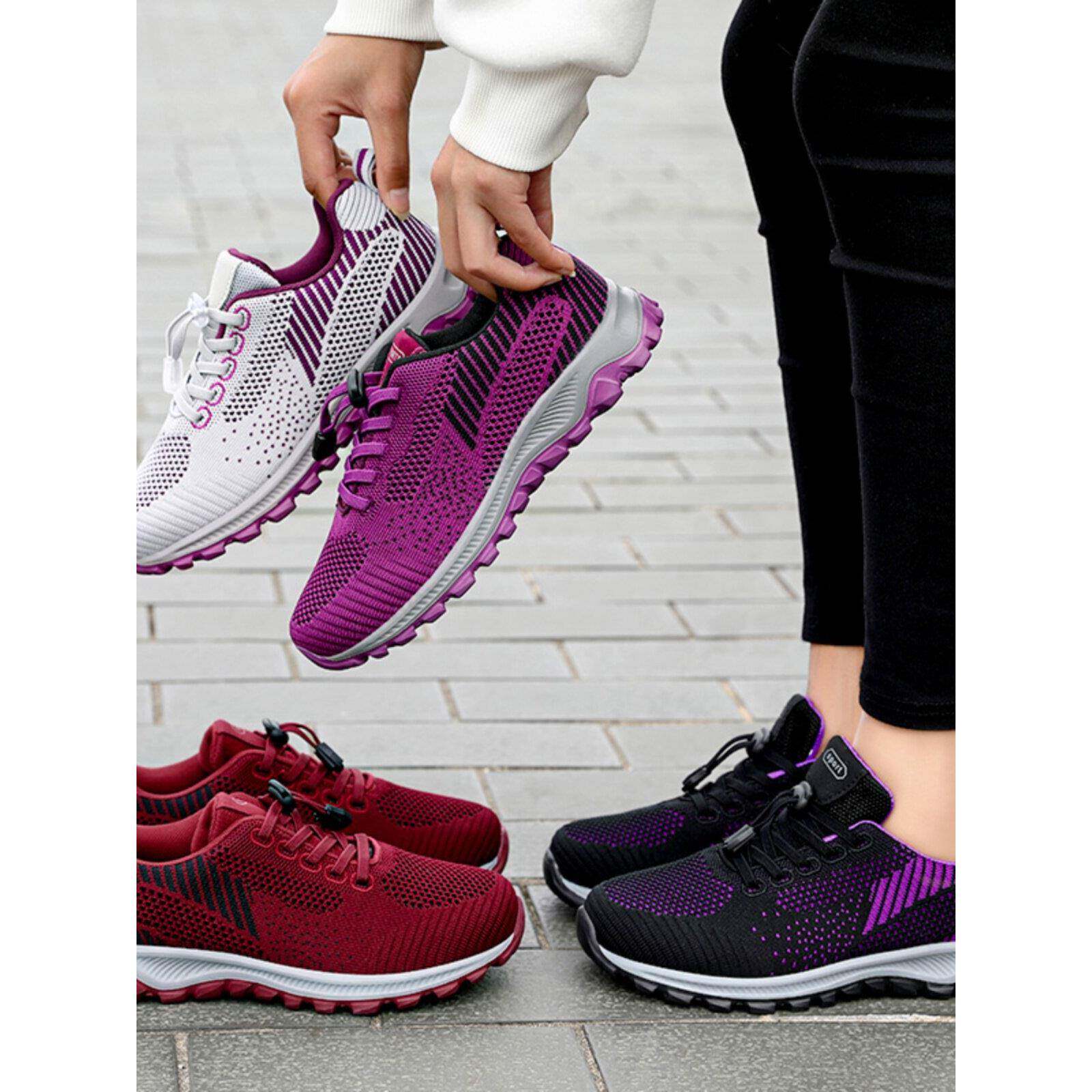 新品健步鞋2026春秋新款旅游鞋舒适中老年软底跑步鞋老人情侣运动