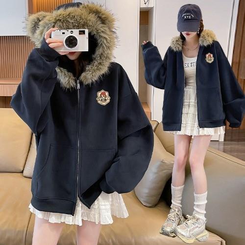 新品连帽卫衣短款外套女秋