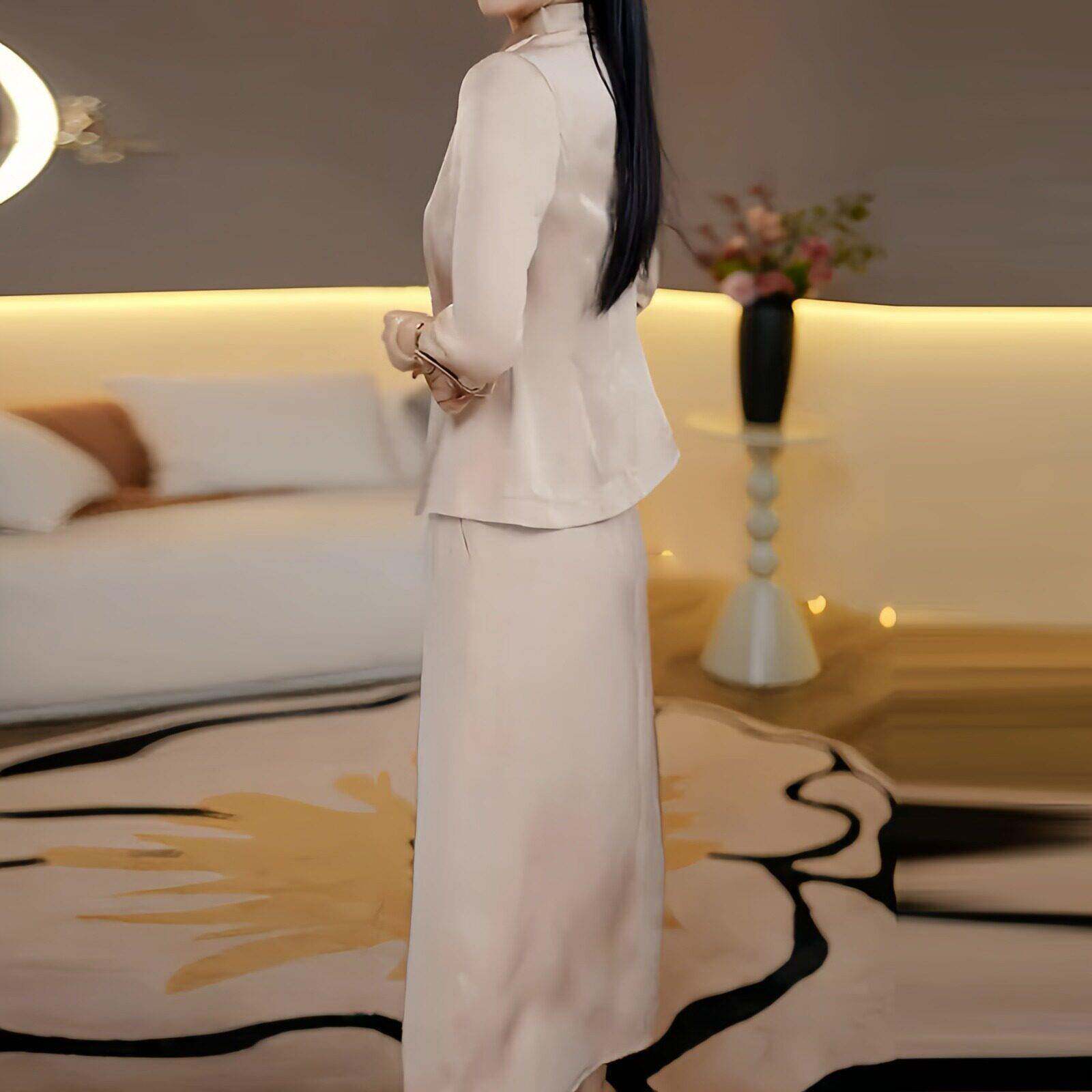 新品高贵优雅时尚套装女2026秋季新款妈妈装端庄大气减龄连衣裙两