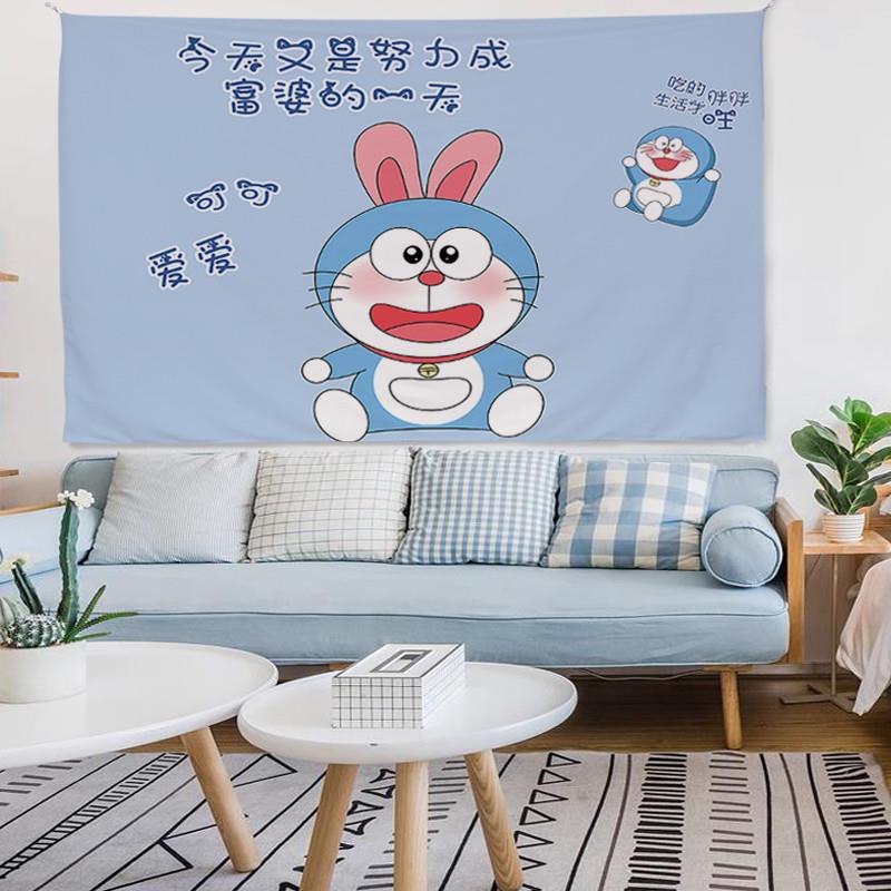 现货床头励志挂布多啦A梦