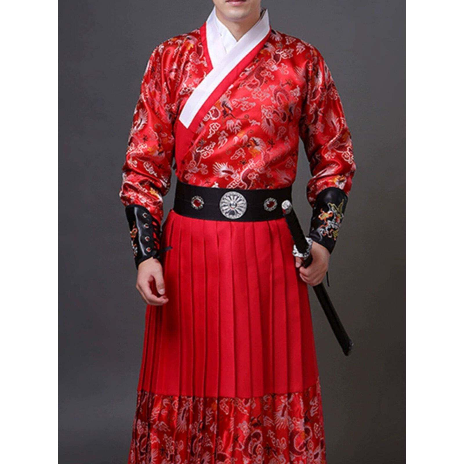 新品汉服腰带真皮腰封明制飞鱼服锦衣卫唐朝圆领袍腰带男女士同款