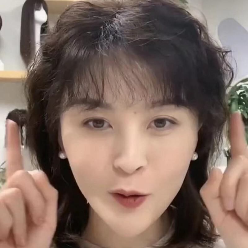 女洋气女新e新款女士新款刘海真头皮假发片补发片头顶补发块