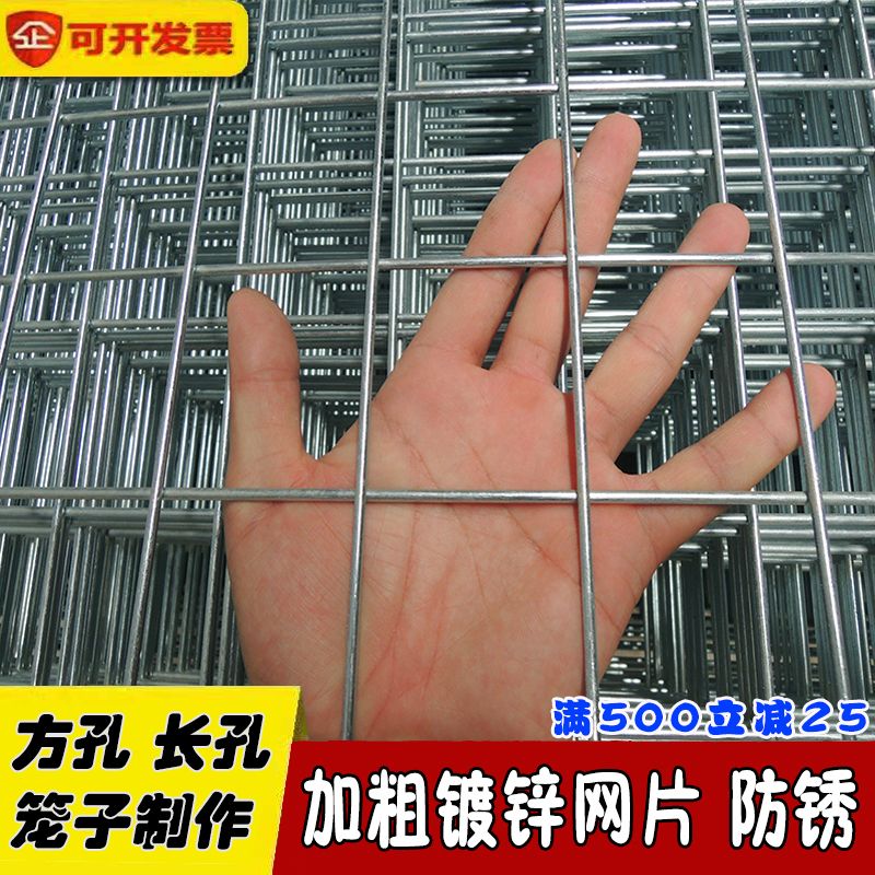 佰固镀锌电焊网钢丝网片铁丝网围栏养殖网狗笼Q子制作方格电焊网