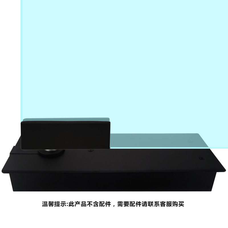 322双缸加重黑色n地弹簧有框门无框门地弹簧地璜超薄地簧哑黑烤漆