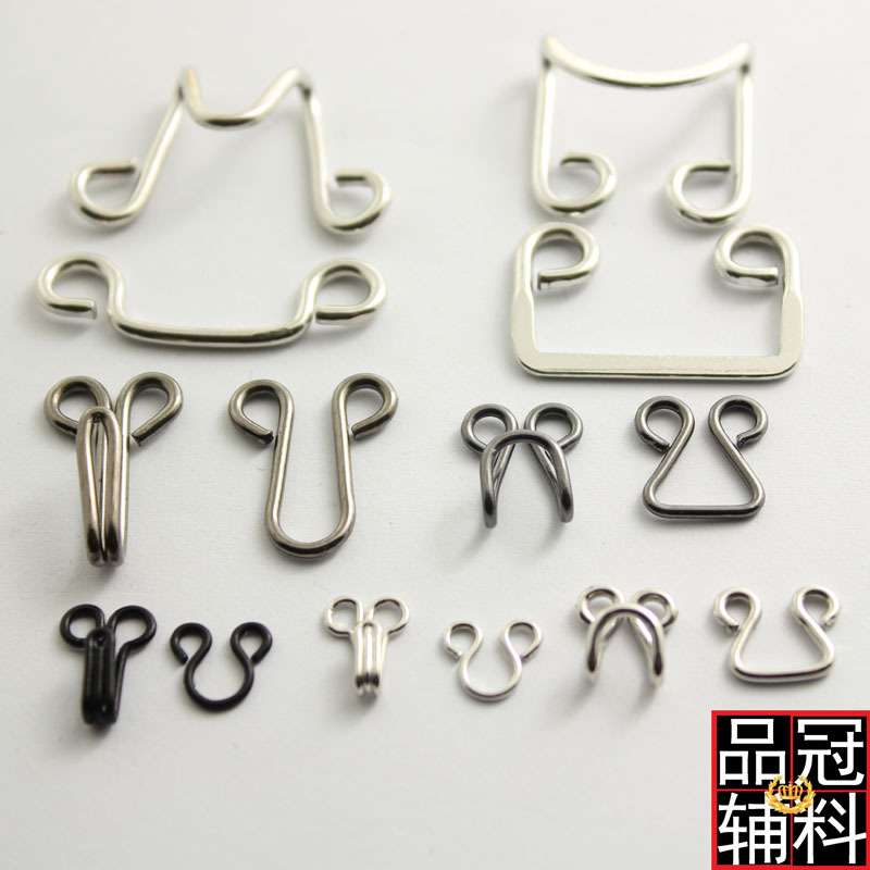 铜质风纪扣 领钩内衣扣 文胸对扣 皮草衬衫隐形纽扣金属暗扣