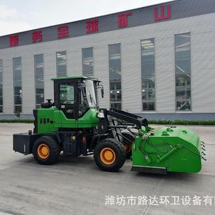 路面工程清扫车公路渣土环卫工地搅拌站扫沙石用刷扫带垃圾斗