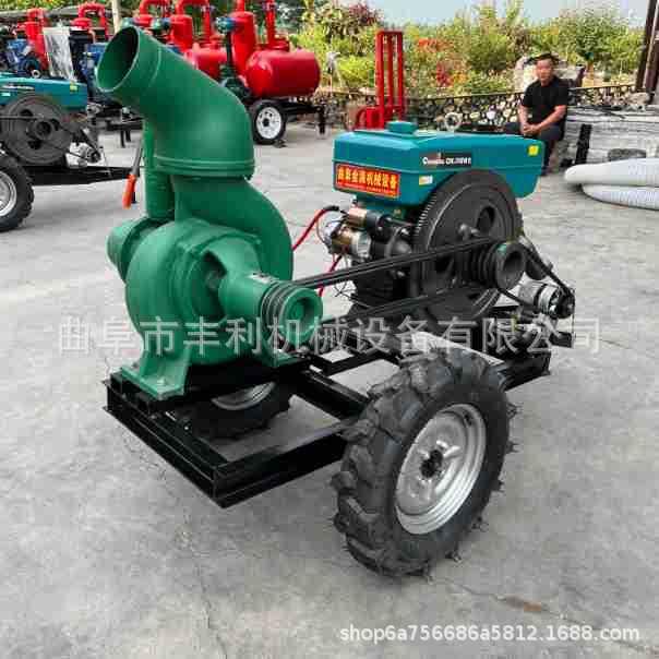 移动式防汛自吸泵车抗洪排涝柴油自吸水泵高压农用抽水泵