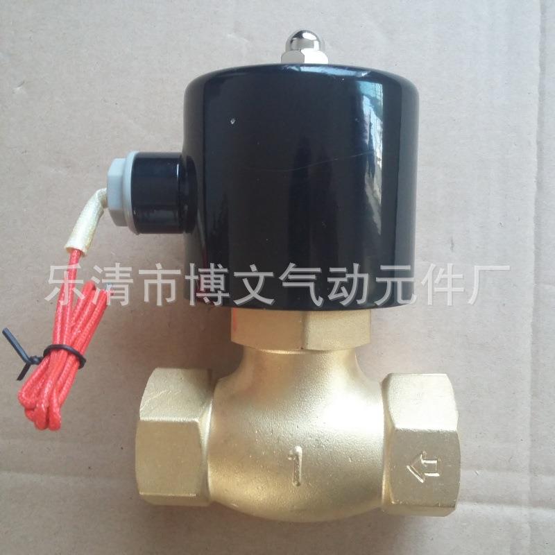 2L200-25铜体二通阀高温蒸汽电磁阀DN25螺纹1寸丝扣