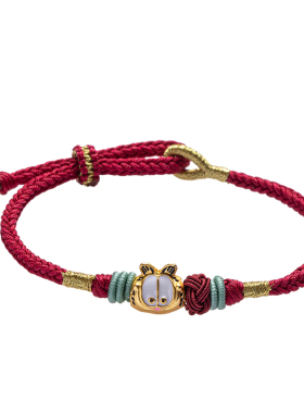 花素手绳diy材料包自编可穿串转运珠手链手工编织绳红绳编绳礼物