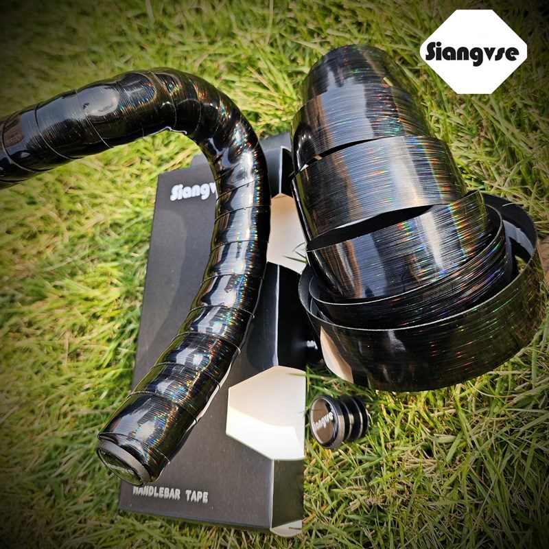Siangvse响尾蛇公路车把带弯把绑带炫彩极光色自行车缠把带