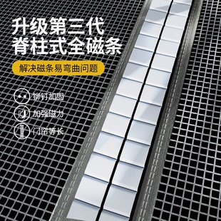 高档卧室房间家用沙门纱窗免打孔磁吸条 门帘2025新款 滑轨防蚊