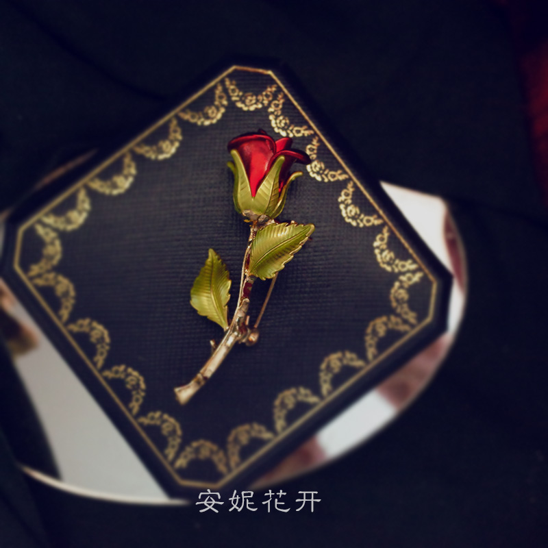 安妮花开新款小王子周边系列玫瑰花复古别针胸针礼物西装配饰女