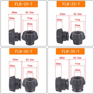FLB-T芯轴锁轴心锁光轴锁快速锁紧装置夹头固定料卷轴口罩机顶锥