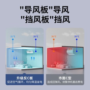 防直吹导风罩 中央空调挡风板遮风板风管机冷气出风口挡板2025新款