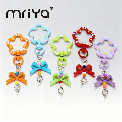 Mriya烤漆弹簧扣花朵形