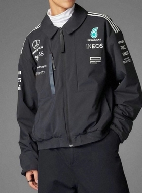 25SS MEercedes-Amg Petronas F1一级方程式车队宽松拉链夹克外套