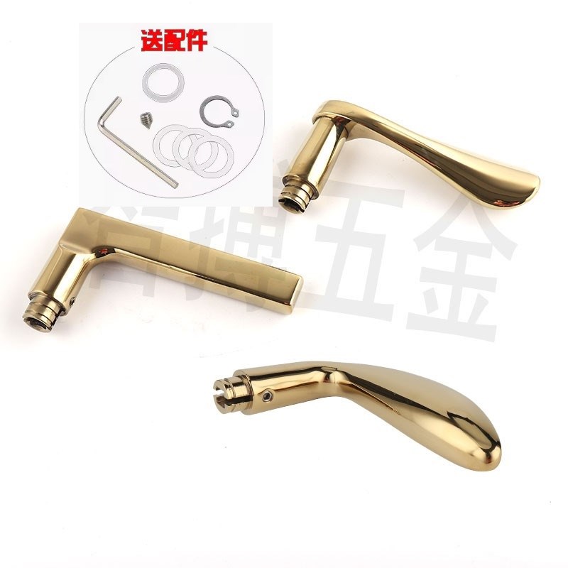 门把手太空铝不锈钢锁房门内六角顶丝卧室内门执手锁黑色金色