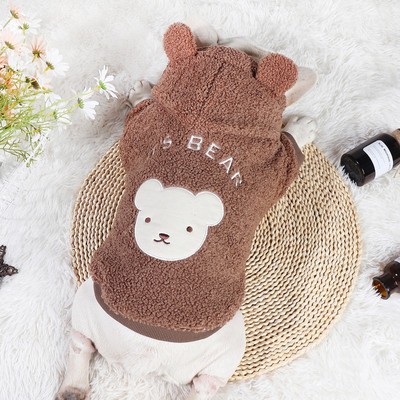 法斗巴哥狗狗衣服冬季加绒加厚y宠物小型犬冬装羊羔绒保暖外套可
