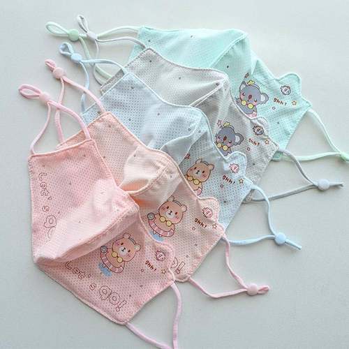 夏季冰丝男宝宝口罩超柔网眼孔卡通女儿童小孩婴幼儿园学生面罩