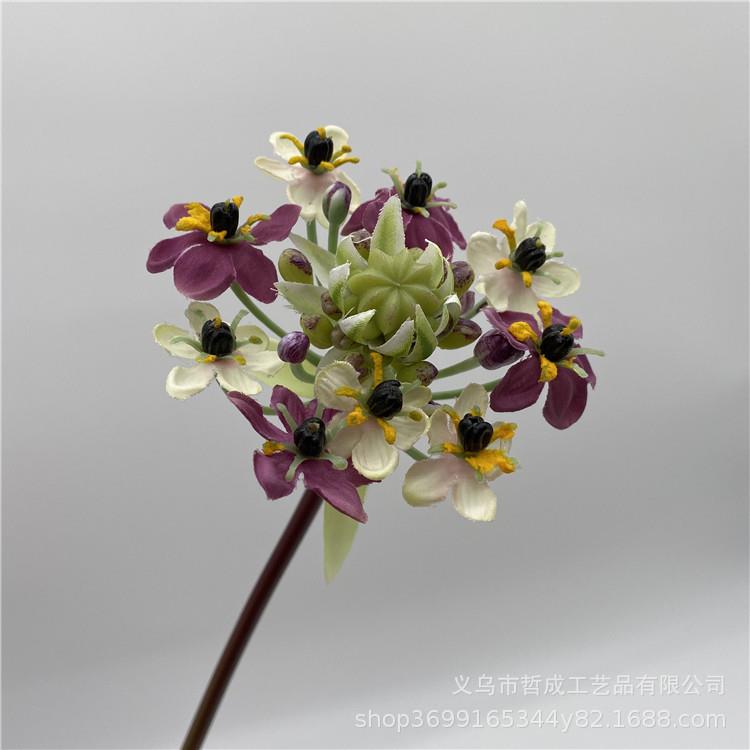 仿真伯利恒之心天绒假花室内装饰家居鹅摆拍摄件OTL道欧式客厅具