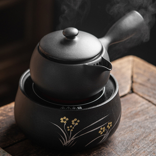 黑茶白茶烧水静音大容 煮茶壶养生壶电i陶炉陶瓷侧把烤茶家用日式