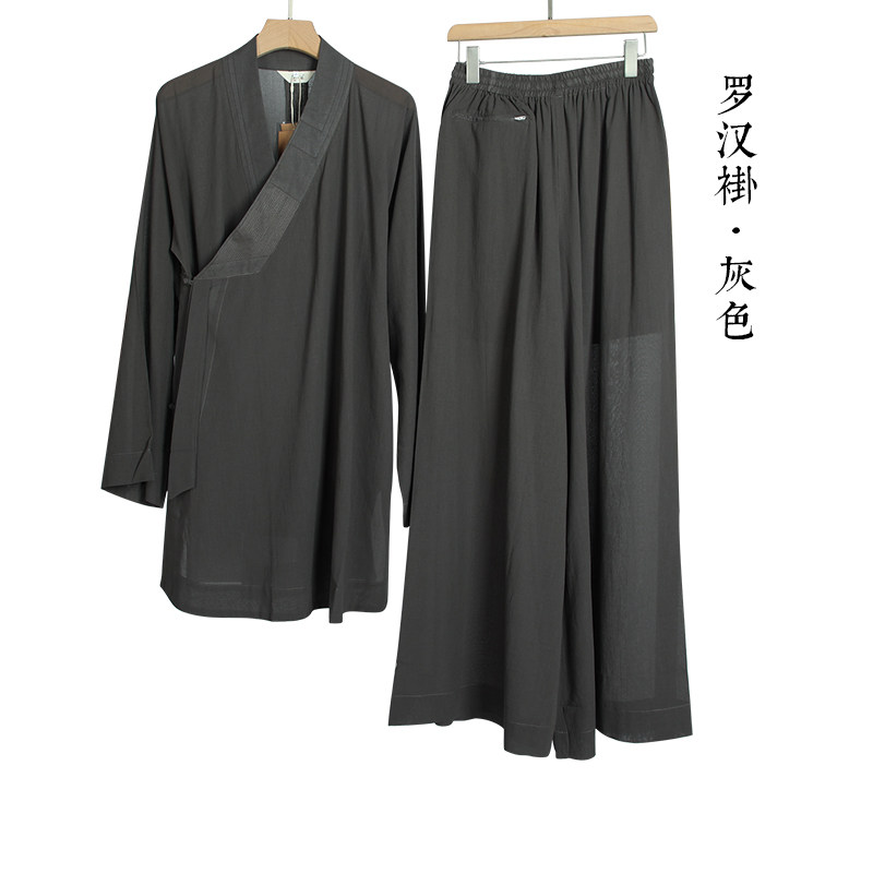 宗觉僧服夏季大褂丝麻短褂u超薄罗汉褂比丘尼罗汉衫出家人小褂男