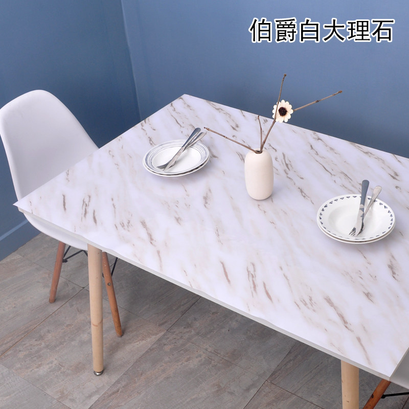 仿大理石纹桌垫网红少女心美v甲化妆台pvc防水防油桌布茶几餐桌垫