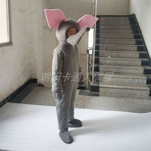 定做露脸装大象卡k通玩偶儿童人偶服装露脸动物舞台表演装巡游玩
