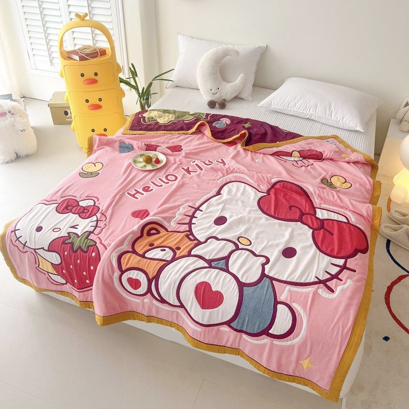 婴儿盖毯十层毛巾被纱布儿童被B子加厚宝宝幼儿园午睡毯子春秋