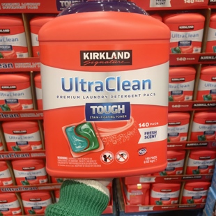 Costco开市客代购科克兰浓缩洗衣液洗衣凝珠140颗清新香型2.52kg