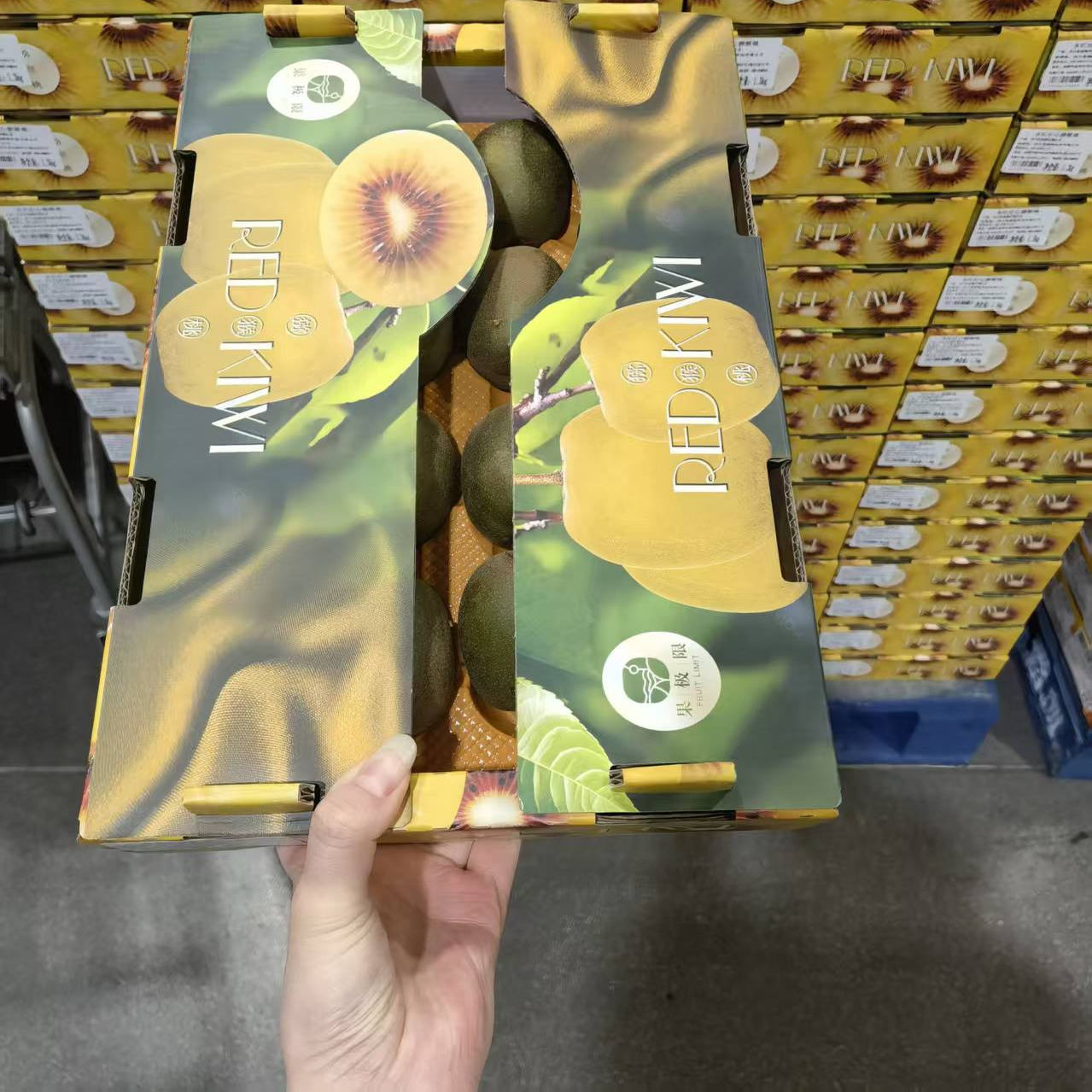 上海Costco代购开市客东红红心猕猴桃奇异果1.3kg 顺丰生鲜
