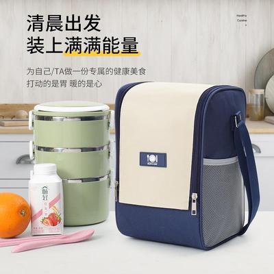 饭盒袋保子铝温箔加手提袋上厚班族午餐包JHD-64学生带饭防水防油