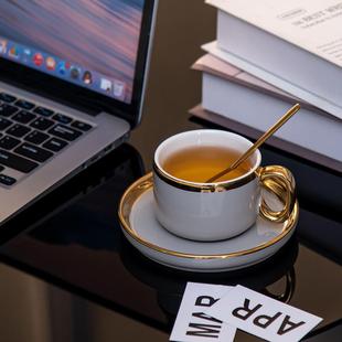 精致咖啡杯套装 欧式 小奢华家用高档下午茶茶具轻奢陶瓷杯礼盒装