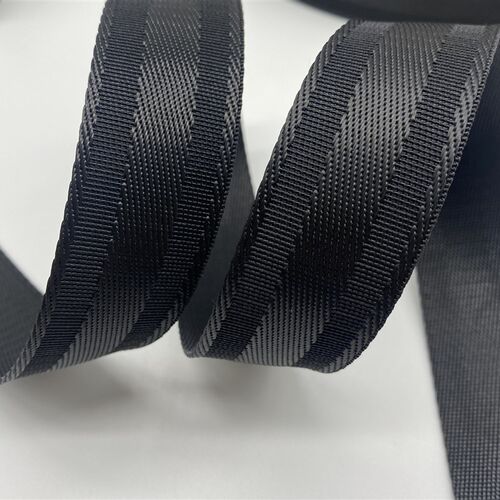 仿尼龙黑色三坑车轮纹p织带黑色咖啡色箱包背包手提包服细纹配件