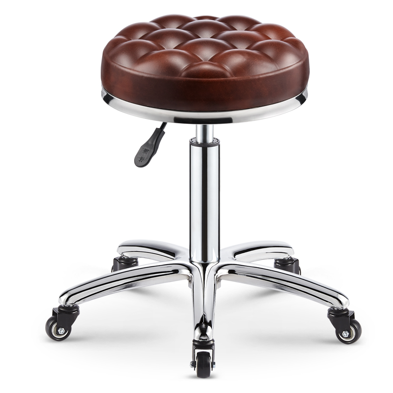 美容凳理发店椅子美发凳旋转升降圆凳子大工凳美甲凳滑轮化妆剪发