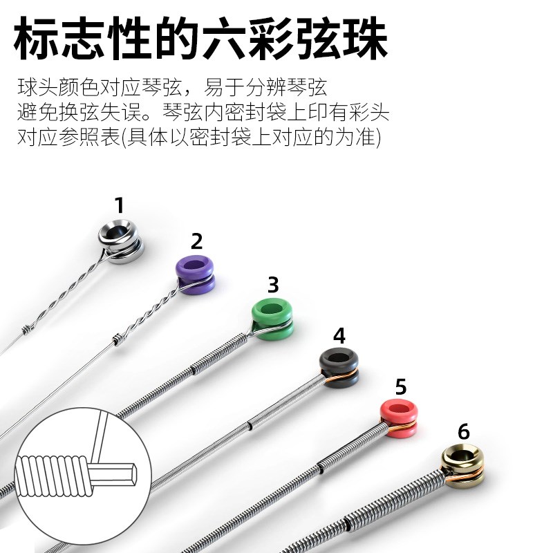 美产达达里奥电吉他弦琴弦一弦一套六根套装EXL120弦线全套EXL110