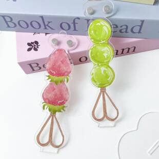 有谷怪 冰糖水果打卡棒草莓徽章举拍吧唧磁吸拍照谷美展示道具