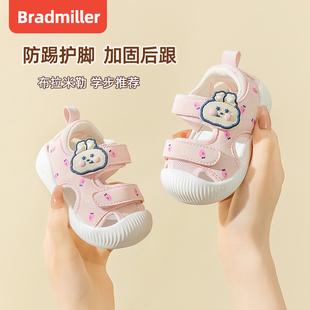 女宝宝凉鞋夏季0一1-2t岁3幼儿布鞋软底宝宝鞋子夏款婴儿学步男