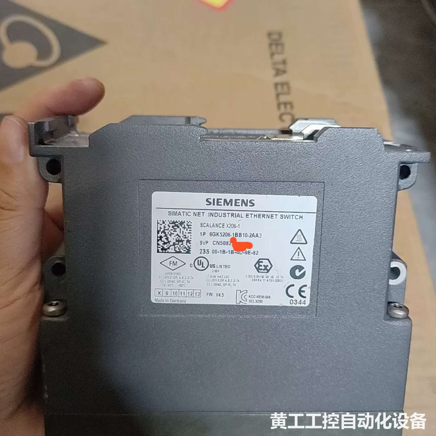 西门子SCALANCE X204-2工业以太网交换机,型号6