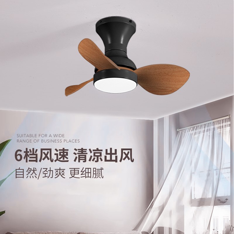 超薄吸顶风扇灯阳台过道玄关更衣室22寸小空间专用小型变频吊扇灯