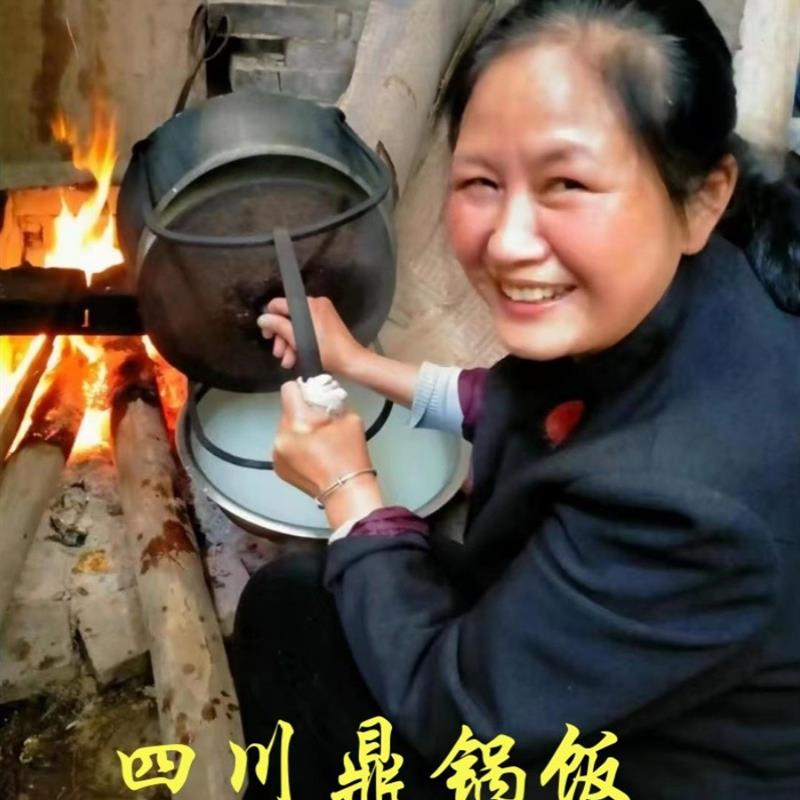 新款生铁鼎罐铸铁老式鼎罐铸铁鼎罐 生铁顶罐吊锅生铁鼎罐炖锅 鼎