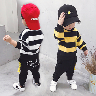 男童春秋套装2022新款儿童纯棉洋气2-3-4-5岁男宝宝衣服童装春装