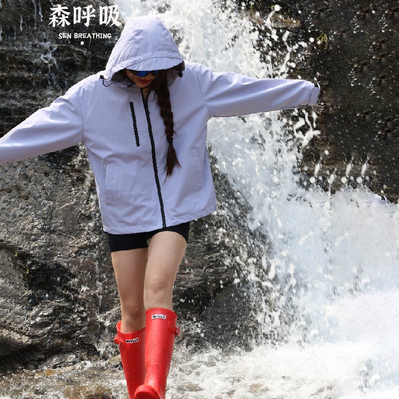 雨鞋女款成人时尚外穿防水防滑水夏季玩水户外高筒胶鞋套鞋百搭红
