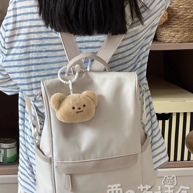 外出旅游轻便小书包女小个子简约百搭双肩包大学生上课通勤背包潮