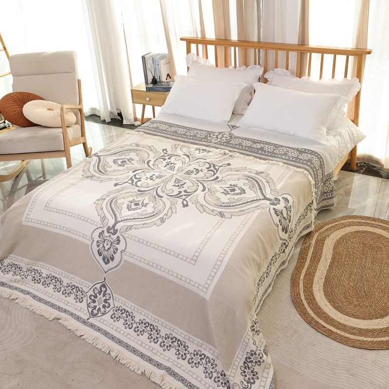 四层纱布毛巾g被夏季单人全棉空调盖毯沙发午睡毛毯薄被子盖毯,床上用品,休闲毯/毛毯/绒毯,淘宝优惠券,粉丝福利购,淘宝优惠卷