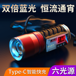 钓鱼灯夜钓灯超亮大功率野钓强光钓箱专用蓝光紫光氙气夜光灯装备