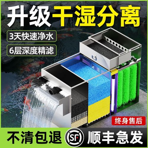 老漁匠老渔匠鱼池周m转箱过滤器水循环系统大型户外庭院生化净水