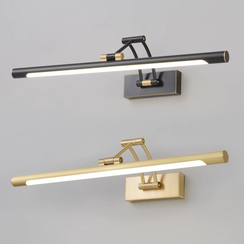 全铜美式lefd浴室镜前灯卫生间专用梳妆台化妆补光灯壁画装饰灯