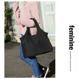 防水尼龙单肩帆布包女大包包2021新款 手提包 简约大容量牛津布时尚